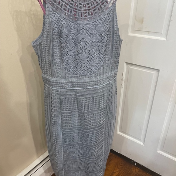 Anthropologie Dylan Lace Mini Dress Black SZ 16 - Picture 4 of 4